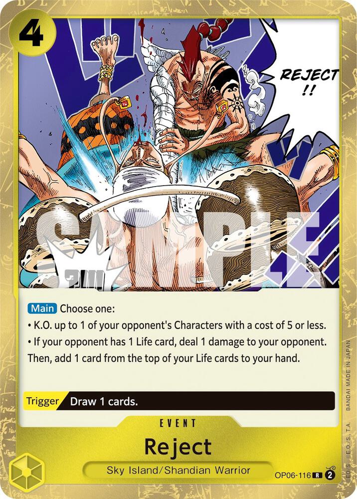 Reject, Wings of the Captain OP06-116
