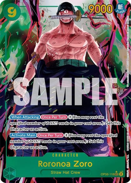 Roronoa Zoro (Alternate Art), Wings of the Captain OP06-118