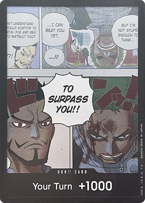 DON!! Card (Mihawk & Zoro) (Double Pack Set Vol. 3), Wings of the Captain #542683