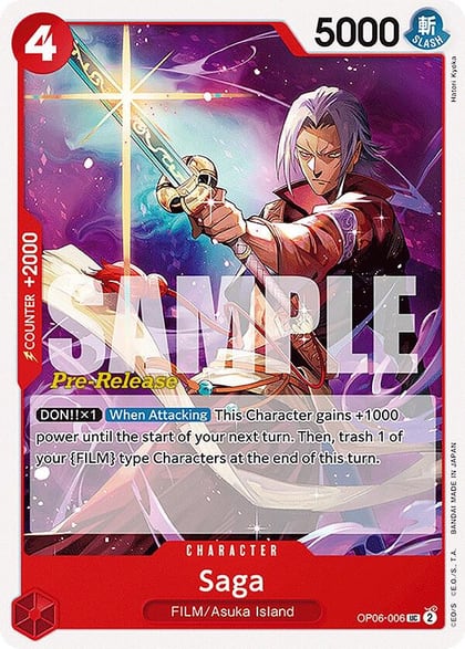 Saga, Wings of the Captain Pre-Release Cards OP06-006