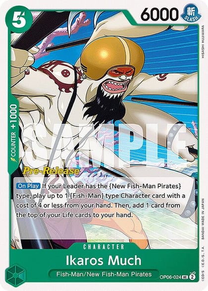 Ikaros Much, Wings of the Captain Pre-Release Cards OP06-024