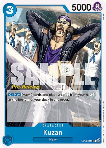 Kuzan, Wings of the Captain Pre-Release Cards OP06-045