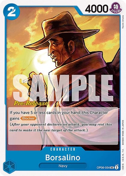 Borsalino, Wings of the Captain Pre-Release Cards OP06-054
