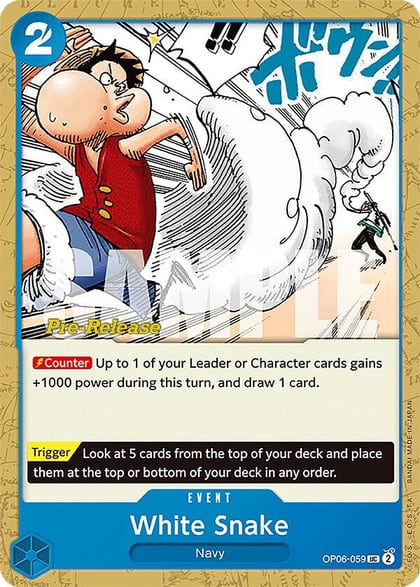 White Snake, Wings of the Captain Pre-Release Cards OP06-059