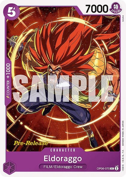 Eldoraggo, Wings of the Captain Pre-Release Cards OP06-070