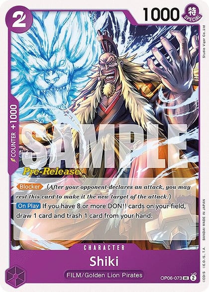 Shiki, Wings of the Captain Pre-Release Cards OP06-073