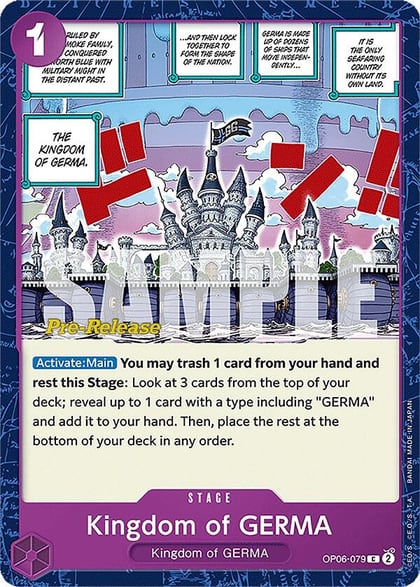 Kingdom of GERMA, Wings of the Captain Pre-Release Cards OP06-079