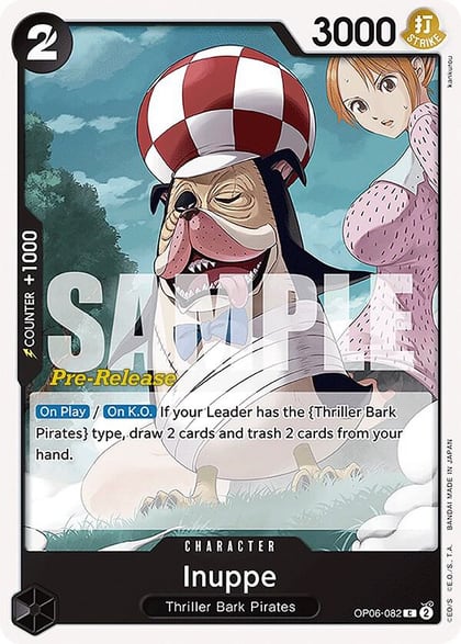 Inuppe, Wings of the Captain Pre-Release Cards OP06-082