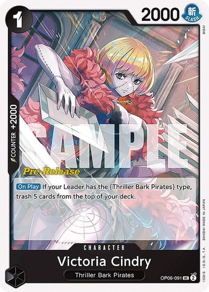 Victoria Cindry, Wings of the Captain Pre-Release Cards OP06-091