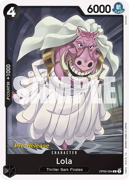 Lola, Wings of the Captain Pre-Release Cards OP06-094