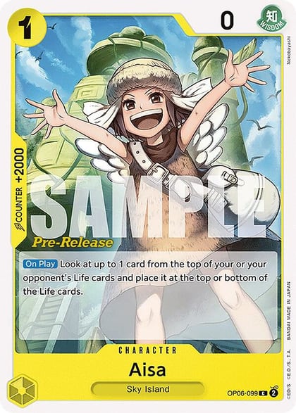 Aisa, Wings of the Captain Pre-Release Cards OP06-099