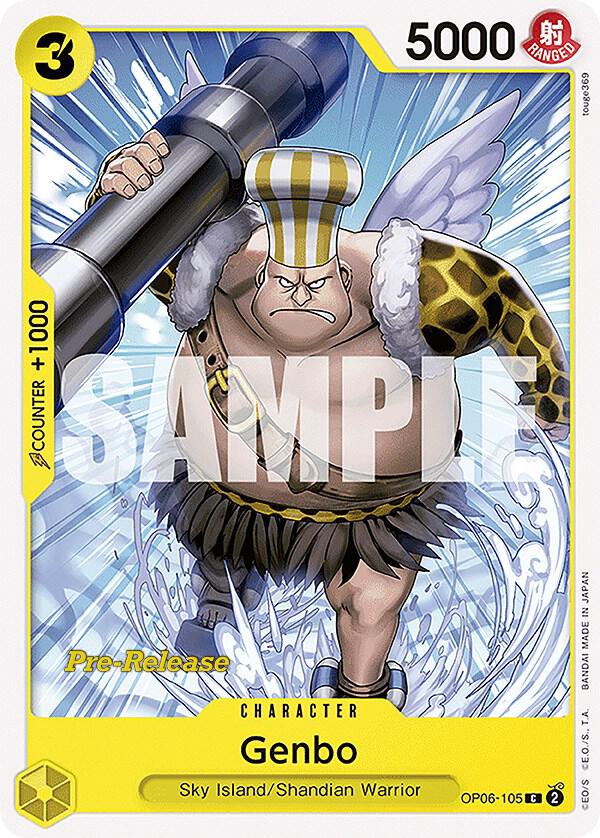 Genbo, Wings of the Captain Pre-Release Cards OP06-105