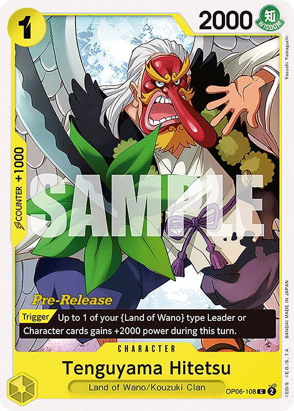 Tenguyama Hitetsu, Wings of the Captain Pre-Release Cards OP06-108