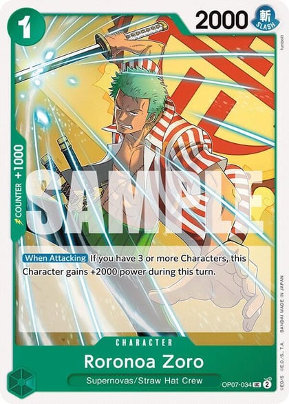 Roronoa Zoro (034), 500 Years in the Future OP07-034