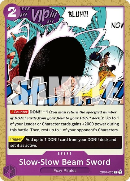 Slow-Slow Beam Sword, 500 Years in the Future OP07-076