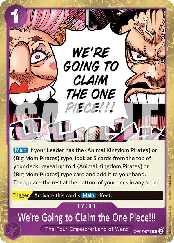 We're Going to Claim the One Piece!!!, 500 Years in the Future OP07-077