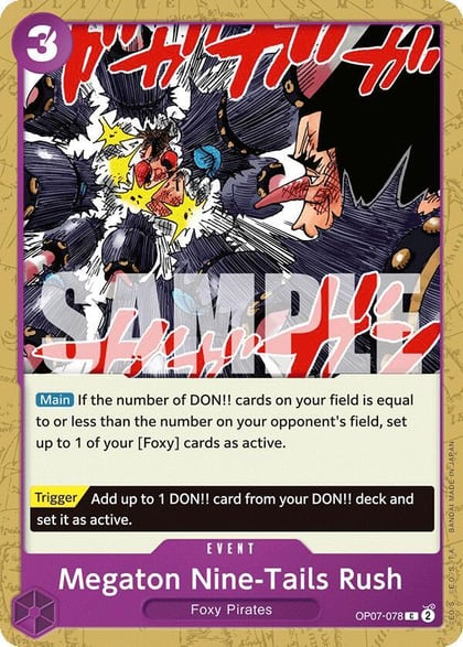 Megaton Nine-Tails Rush, 500 Years in the Future OP07-078