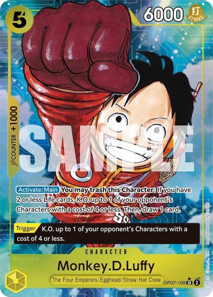Monkey.D.Luffy (109) (Parallel), 500 Years in the Future OP07-109