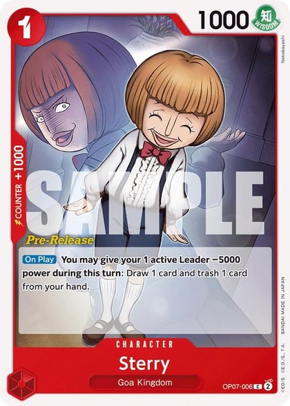 Sterry, 500 Years in the Future Pre-Release Cards OP07-006