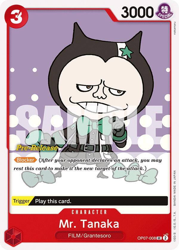 Mr. Tanaka, 500 Years in the Future Pre-Release Cards OP07-008