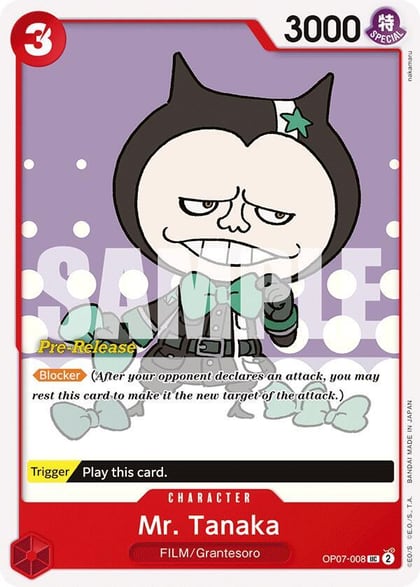 Mr. Tanaka, 500 Years in the Future Pre-Release Cards OP07-008