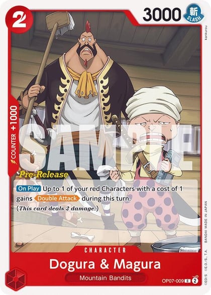Dogura & Magura, 500 Years in the Future Pre-Release Cards OP07-009
