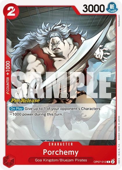 Porchemy, 500 Years in the Future Pre-Release Cards OP07-012