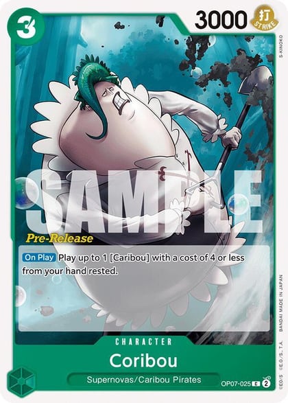 Coribou, 500 Years in the Future Pre-Release Cards OP07-025