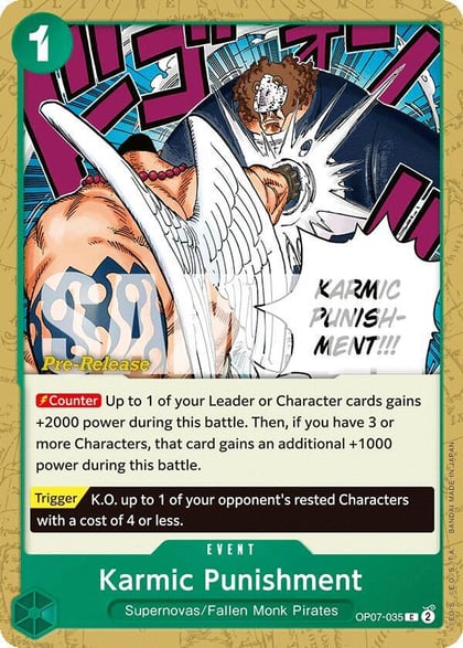 Karmic Punishment, 500 Years in the Future Pre-Release Cards OP07-035