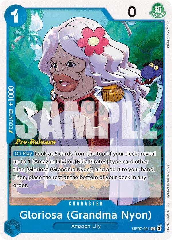 Gloriosa (Grandma Nyon), 500 Years in the Future Pre-Release Cards OP07-041