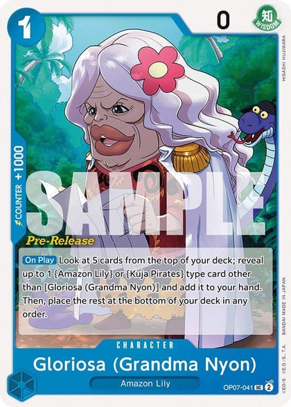 Gloriosa (Grandma Nyon), 500 Years in the Future Pre-Release Cards OP07-041