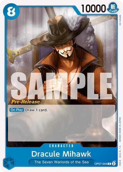 Dracule Mihawk, 500 Years in the Future Pre-Release Cards OP07-044