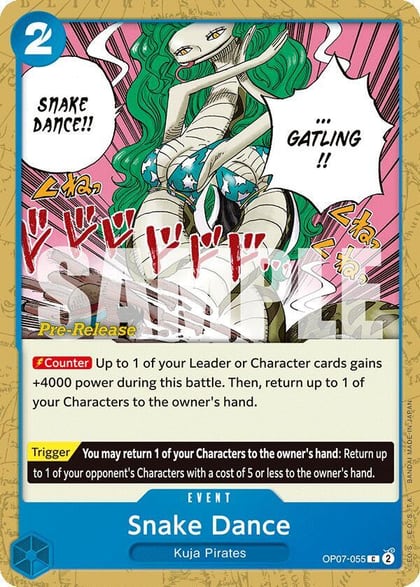 Snake Dance, 500 Years in the Future Pre-Release Cards OP07-055