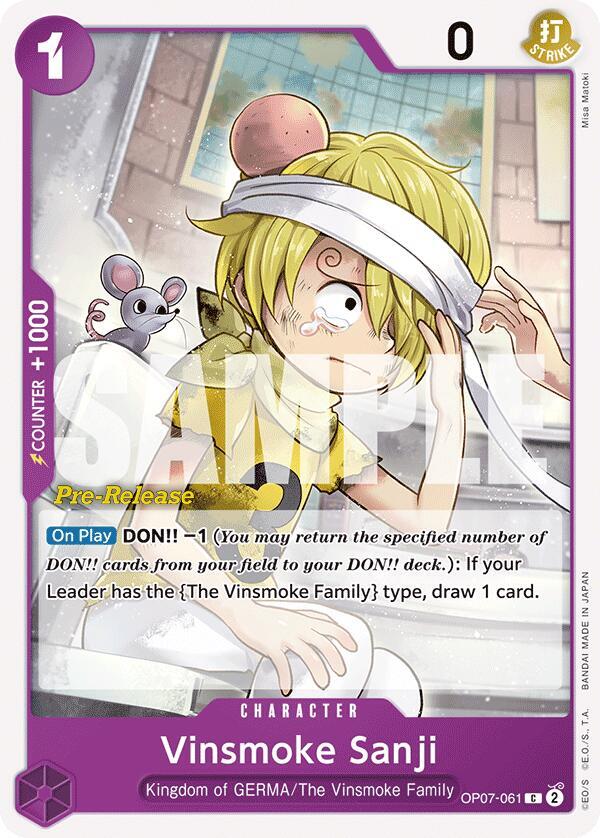Vinsmoke Sanji, 500 Years in the Future Pre-Release Cards OP07-061