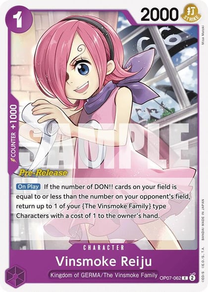 Vinsmoke Reiju, 500 Years in the Future Pre-Release Cards OP07-062