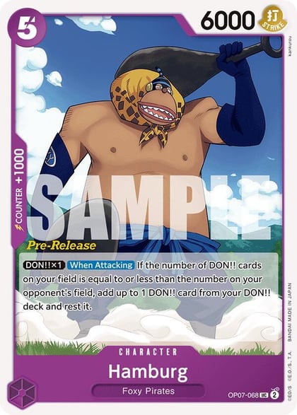 Hamburg, 500 Years in the Future Pre-Release Cards OP07-068