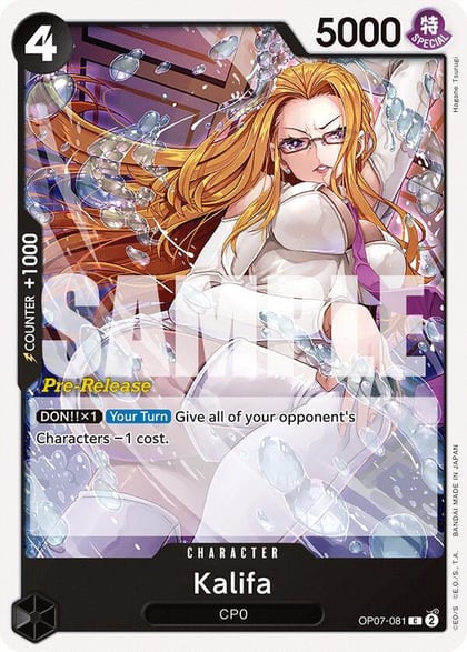 Kalifa, 500 Years in the Future Pre-Release Cards OP07-081