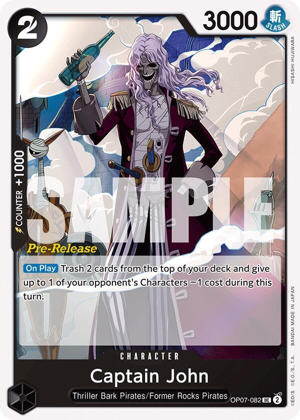 Captain John, 500 Years in the Future Pre-Release Cards OP07-082