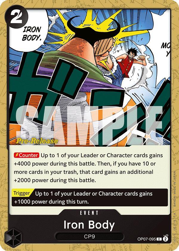 Iron Body, 500 Years in the Future Pre-Release Cards OP07-095