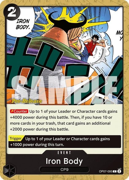 Iron Body, 500 Years in the Future Pre-Release Cards OP07-095