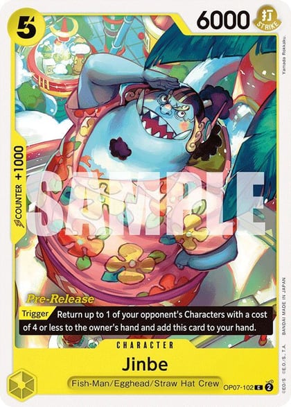 Jinbe (102), 500 Years in the Future Pre-Release Cards OP07-102