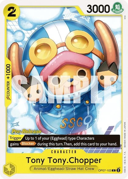 Tony Tony.Chopper (103), 500 Years in the Future Pre-Release Cards OP07-103