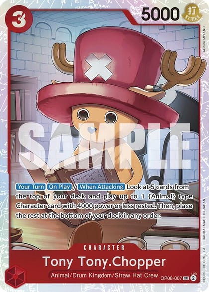 Tony Tony.Chopper (007), Two Legends OP08-007