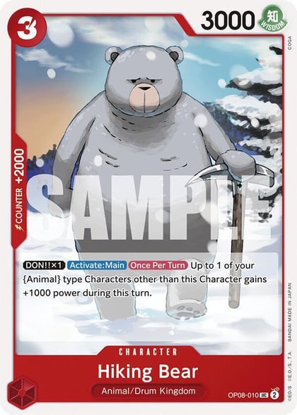Hiking Bear, Two Legends OP08-010