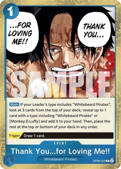 Thank You...for Loving Me!!, Two Legends OP08-053