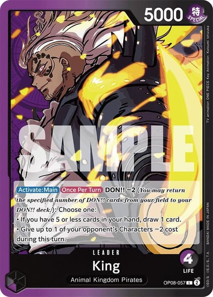 King (057), Two Legends OP08-057