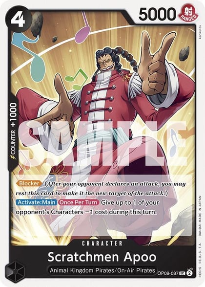 Scratchmen Apoo, Two Legends OP08-087