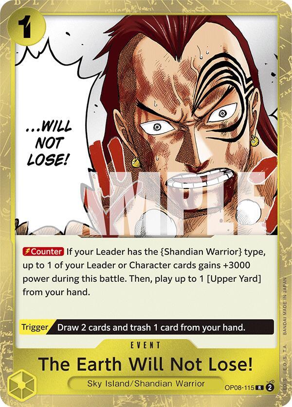 The Earth Will Not Lose!, Two Legends OP08-115