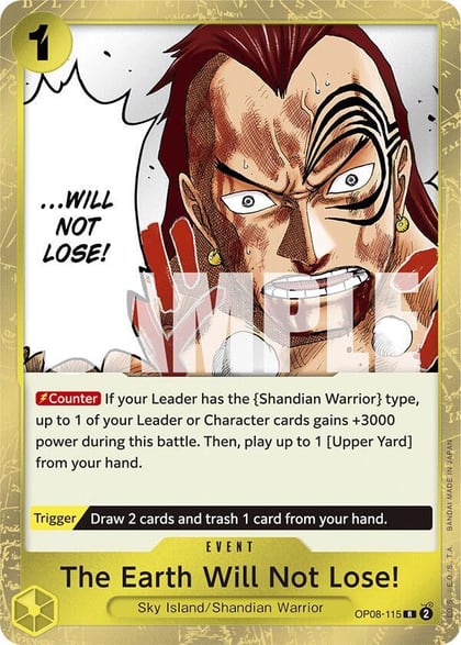 The Earth Will Not Lose!, Two Legends OP08-115