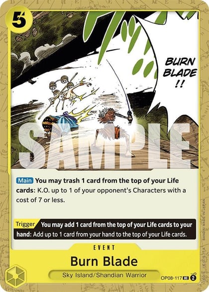 Burn Blade, Two Legends OP08-117